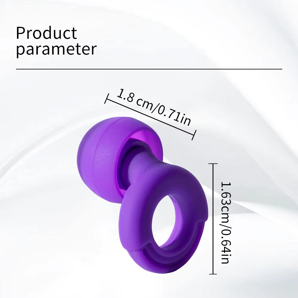 Quiet Ear Plugs for Noise Reduction – Super Soft, Reusable Hearing Protection for Sleep,Swim, Work 8 Ear Tips in XS/S/M/L