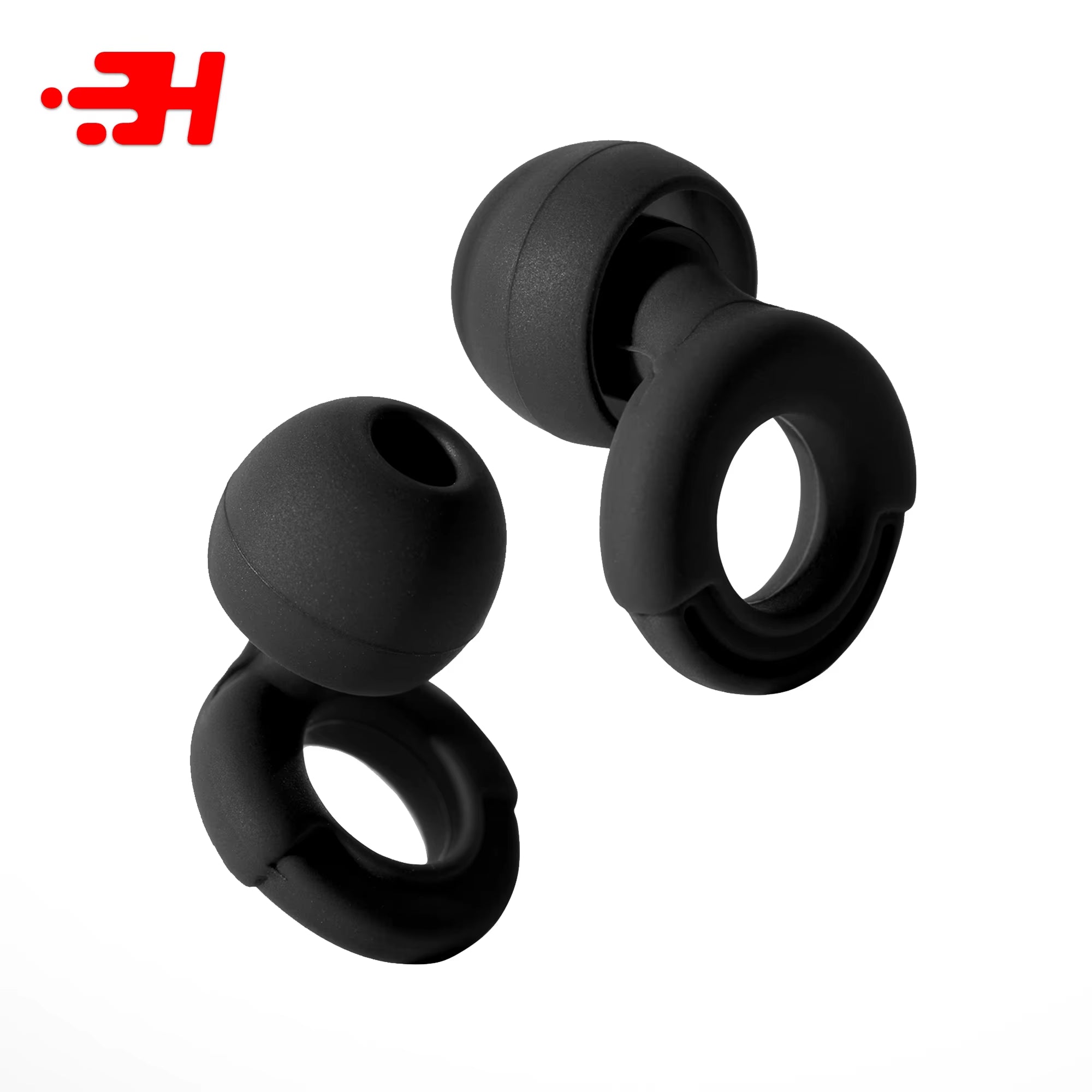 Quiet Ear Plugs for Noise Reduction – Super Soft, Reusable Hearing Protection for Sleep,Swim, Work 8 Ear Tips in XS/S/M/L