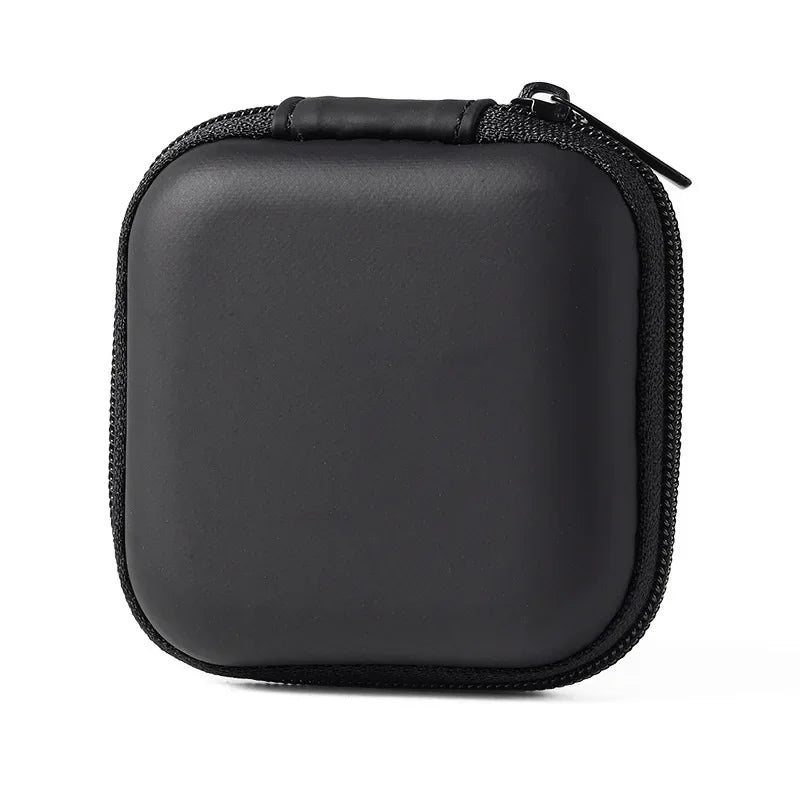 Portable Shockproof Headphone Case Earphone Bag Headset Storage Bag Hard Shell Earphone Accessories Memory Card USB Cable